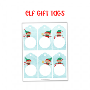 elf gift tags